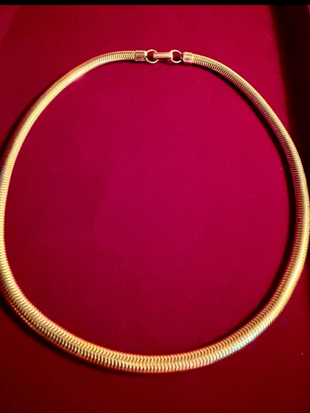 New Jeweler Made Gold Snake Chain Choker Necklace
